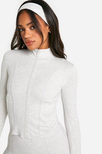 Dsgn Studio Supersoft Sculpt Zip Through Jacket ash grey