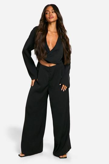 Blazer Wide Leg Jumpsuit black