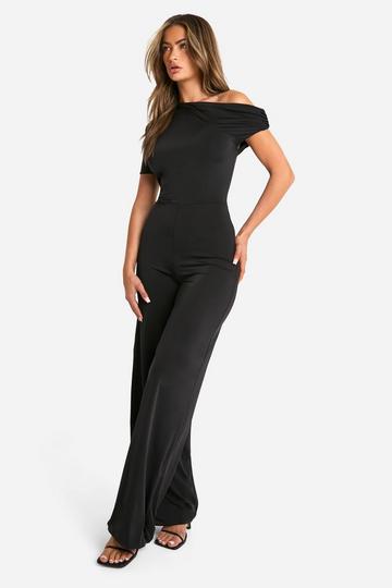 Asymmetrische Jumpsuit black