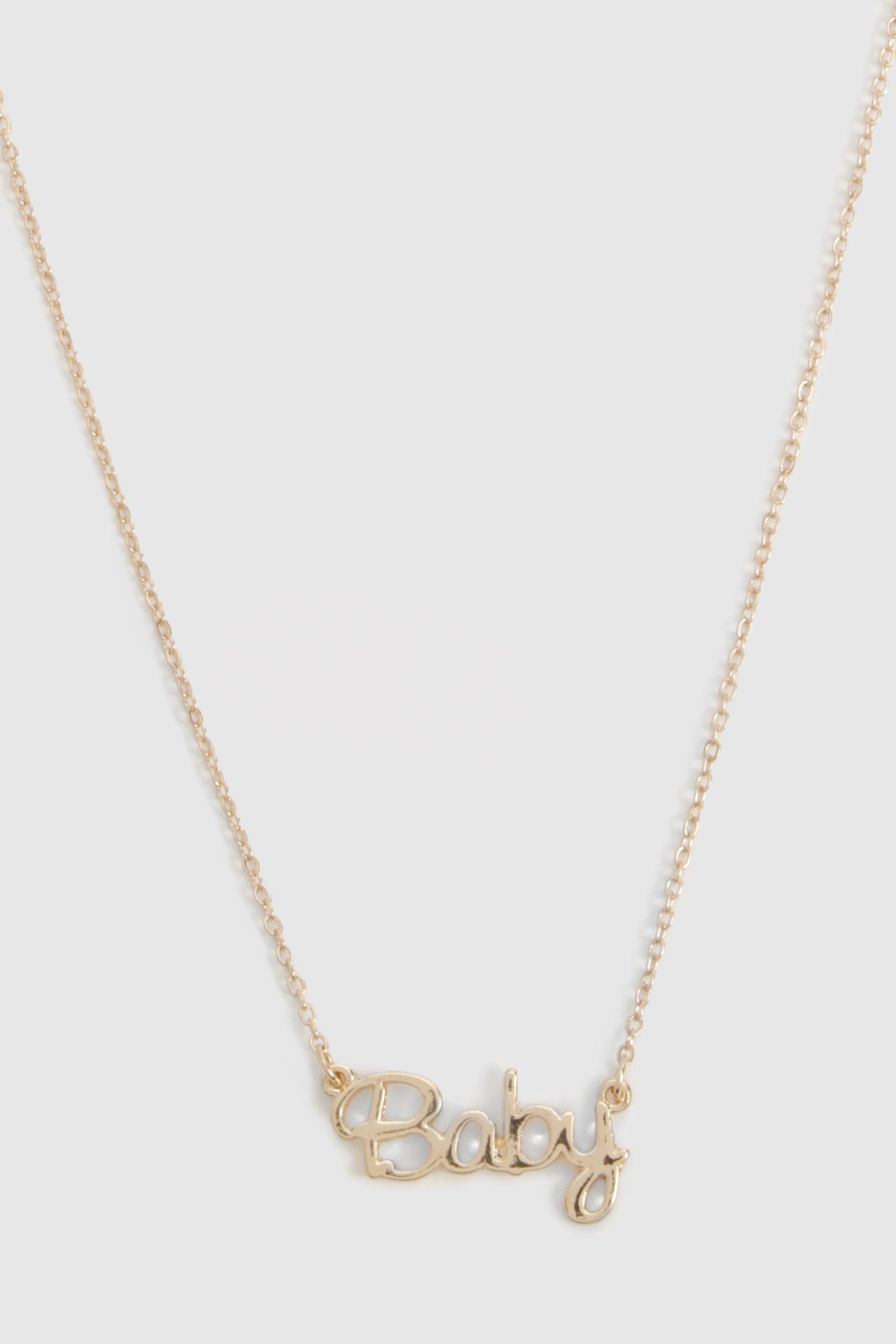 Baby slogan necklace hot sale
