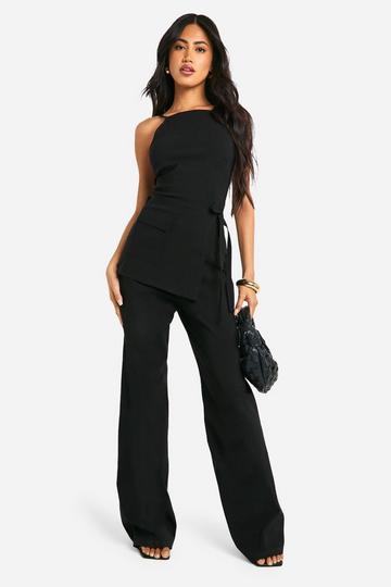 Pinafore Strappy Jumpsuit black