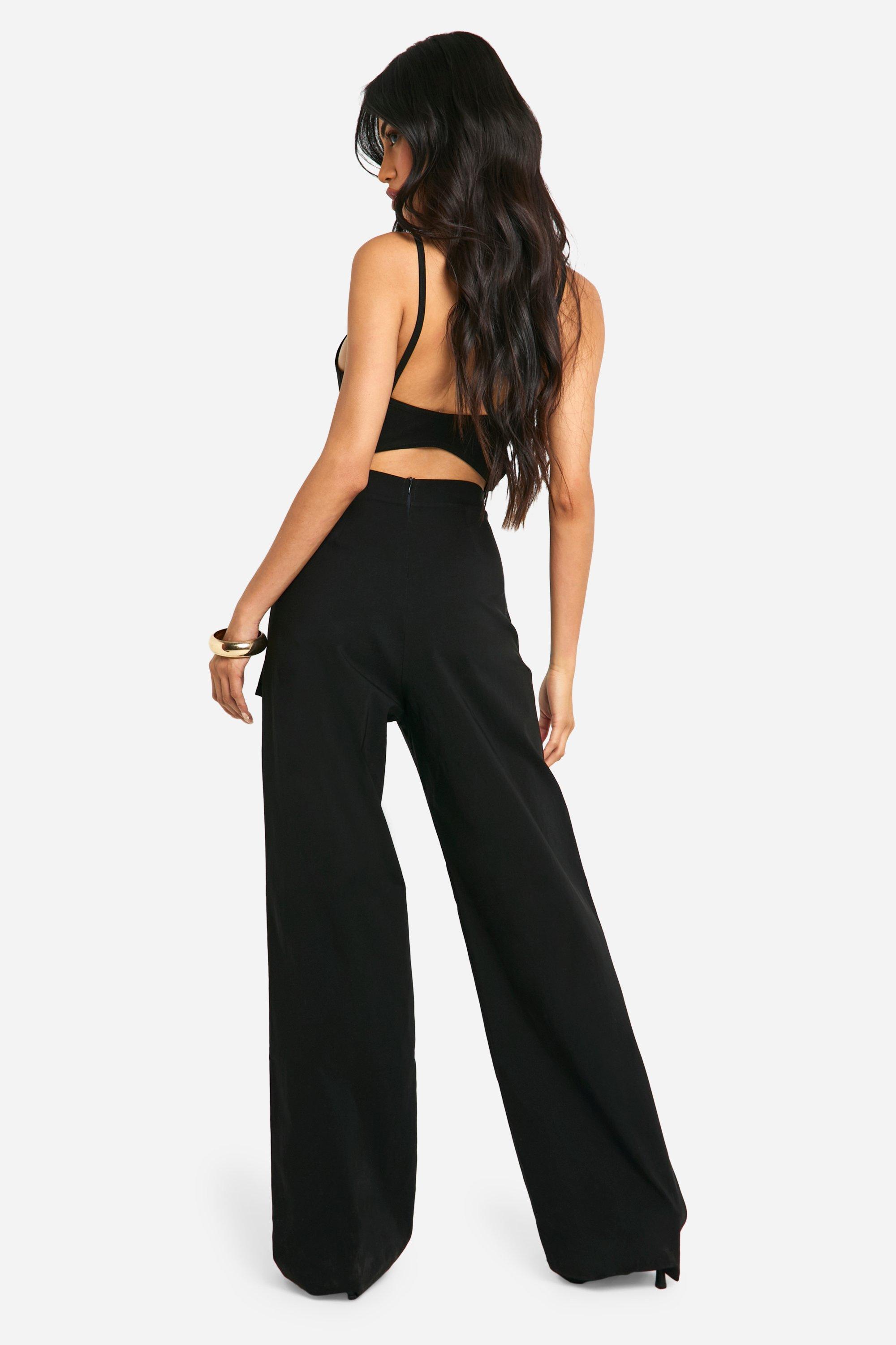 Pinafore jumpsuit boohoo outlet