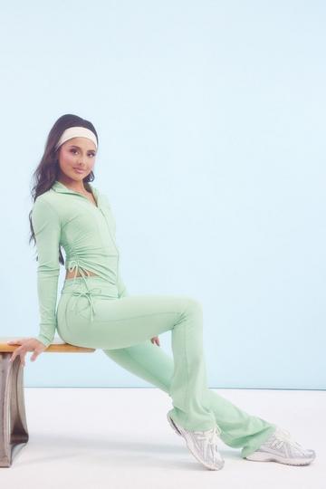 Superzachte Geplooide Wijde Dsgn Studio Leggings green