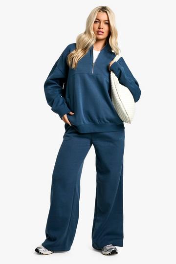 DSGN Studio Embroidered Straight Leg Jogger petrol