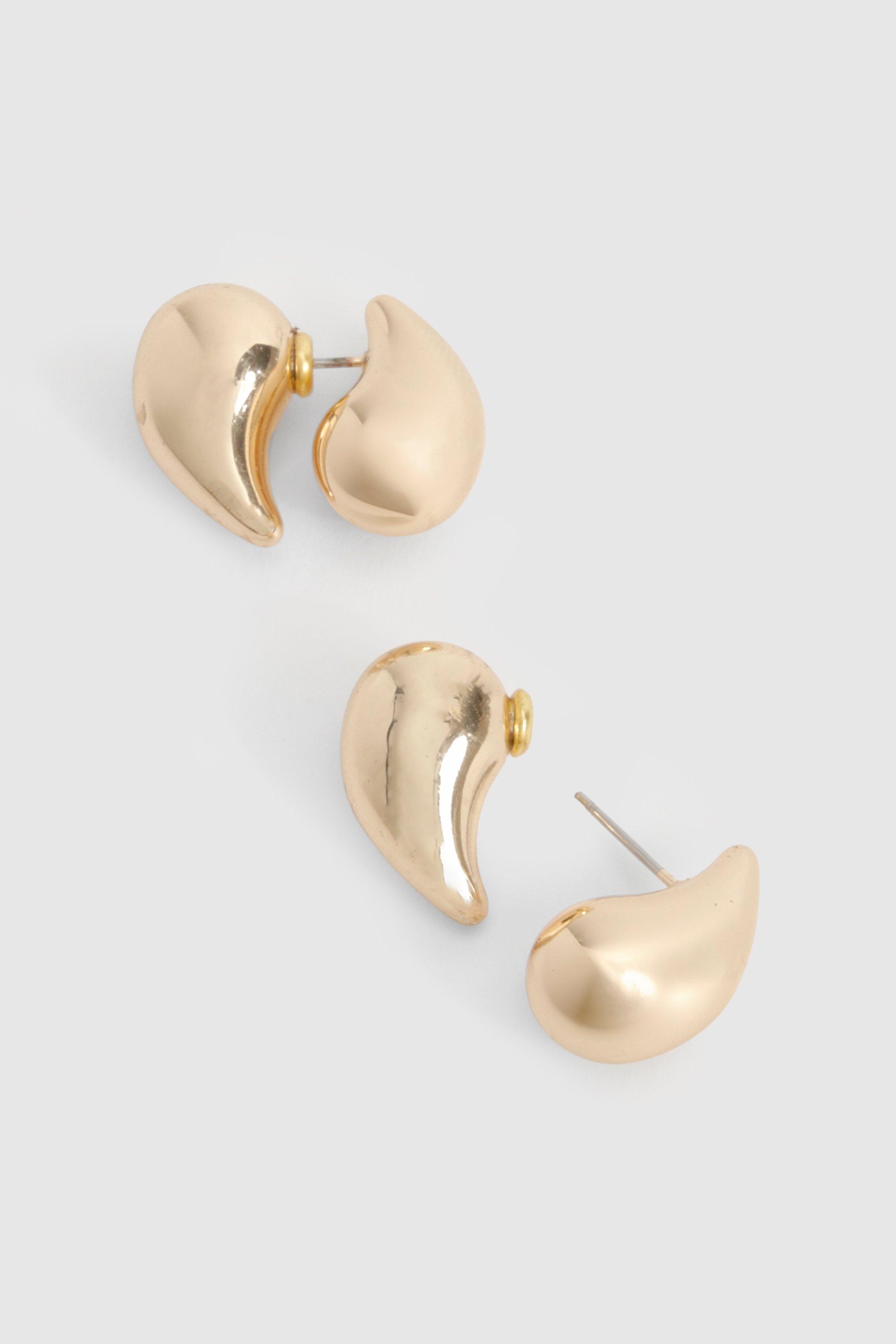 Double teardrop earrings shop