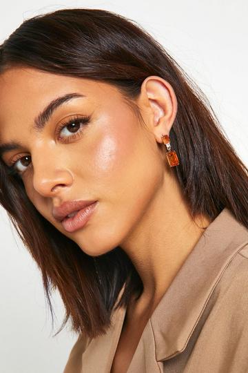 Amber Statement Drop Earrings amber