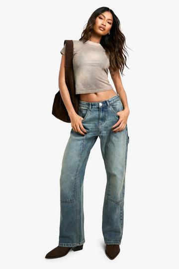 Denim Carpenter Straight Leg Jean washed blue