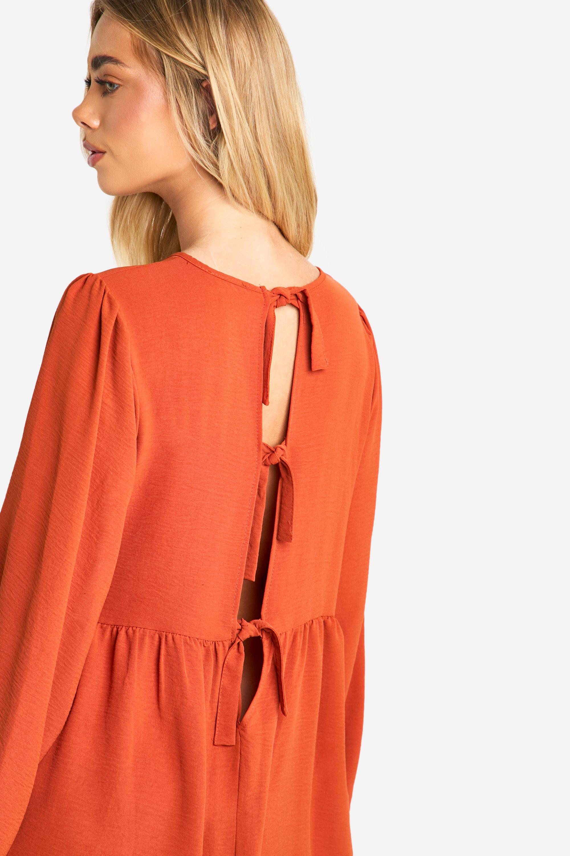 Boohoo rust dress hotsell