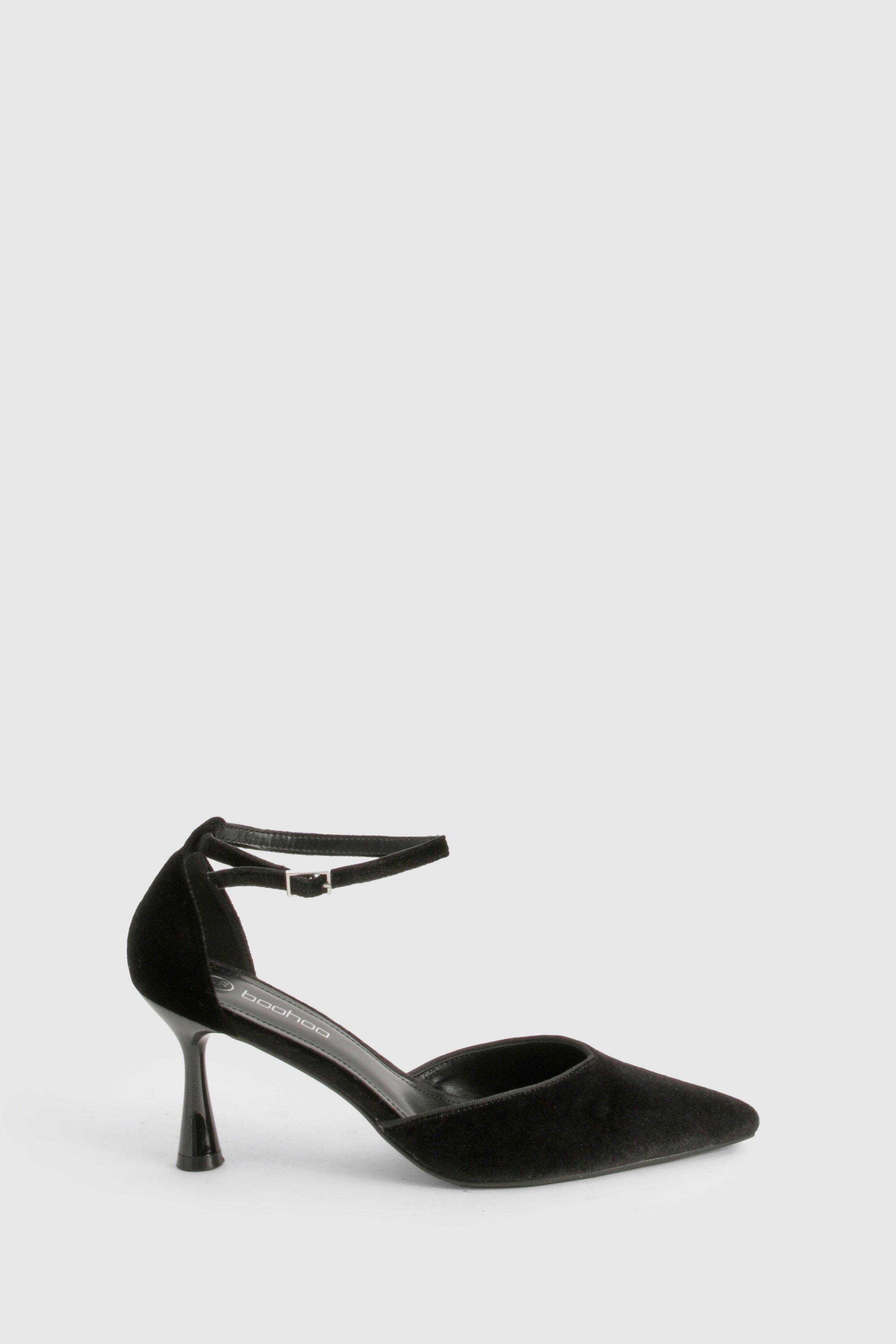 Velvet court shoes hotsell