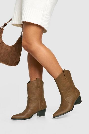 Basic Western Cowboy-Stiefeletten brown