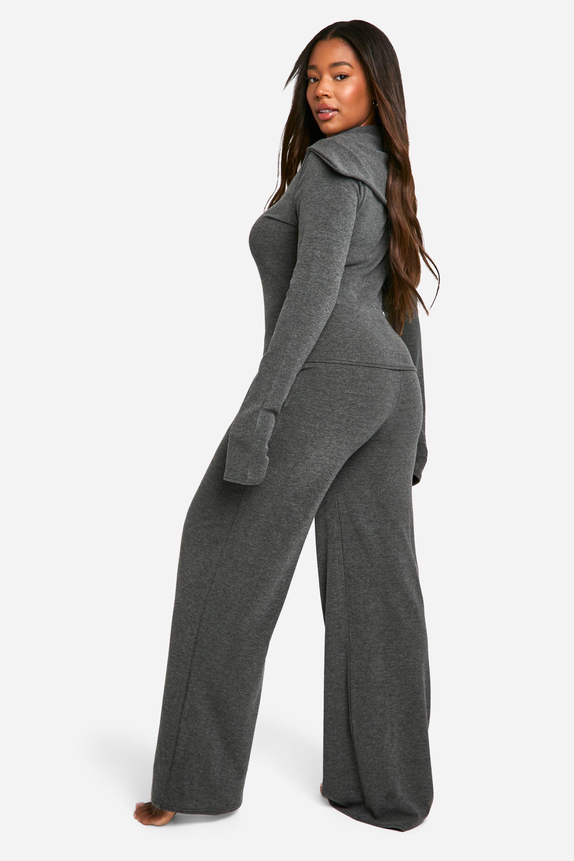 Boohoo plus lounge set hotsell