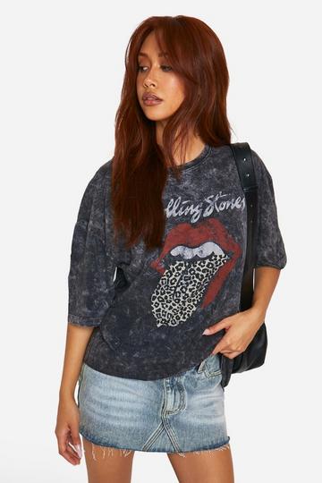 Rolling Stones Graphic Oversized T-shirt charcoal