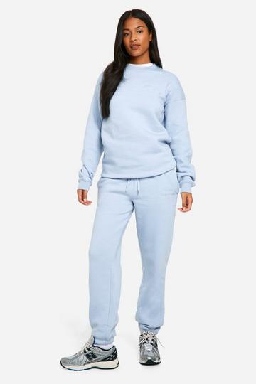 Tall Dsgn Studio Embroidered Tracksuit light blue