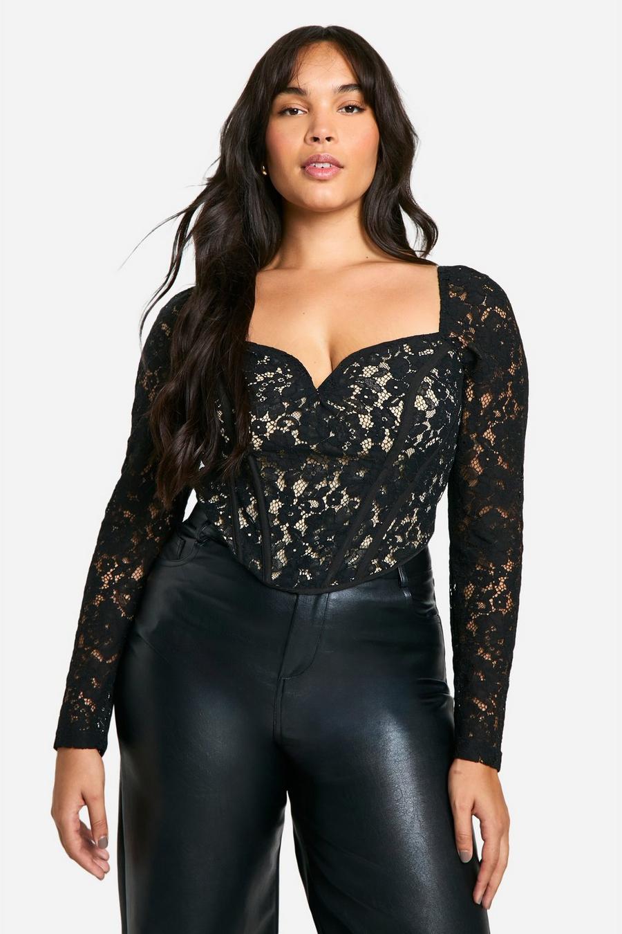 Women's Long Sleeve Lace Corset Women's Long Sleeve Lace Corset