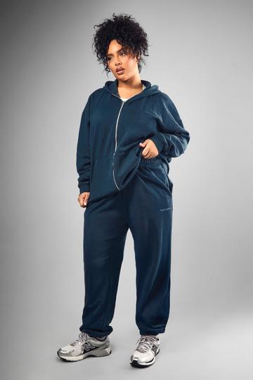 Plus Dsgn Studio Embroidered Cuffed Oversized Jogger petrol