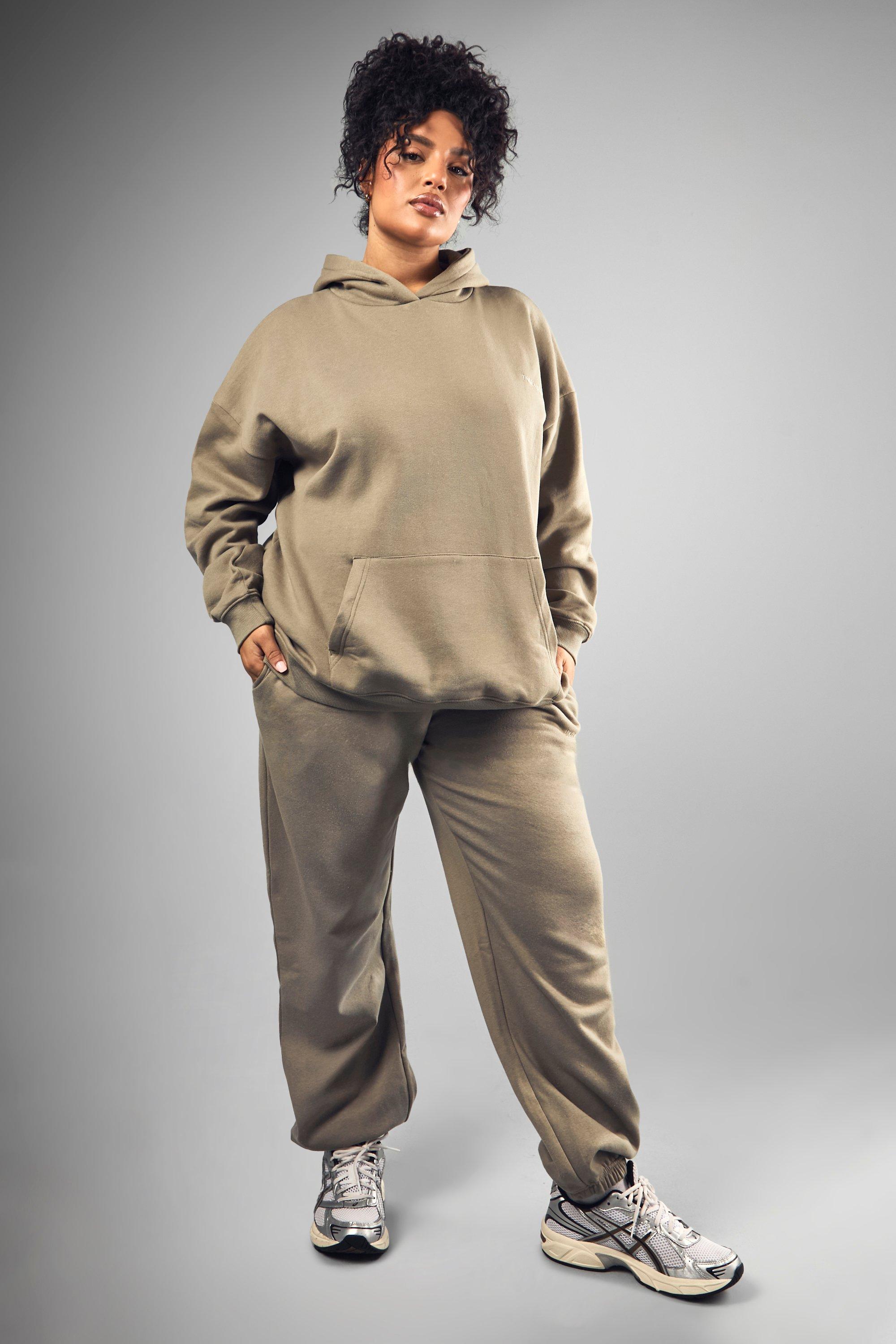 Plus Dsgn Studio Embroidered Cuffed Oversized Jogger