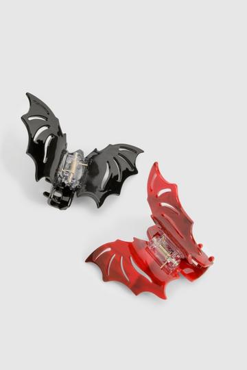 Halloween 2pcs Bat Hair Clip multi