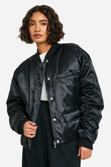 Tall Bomber Jacket black