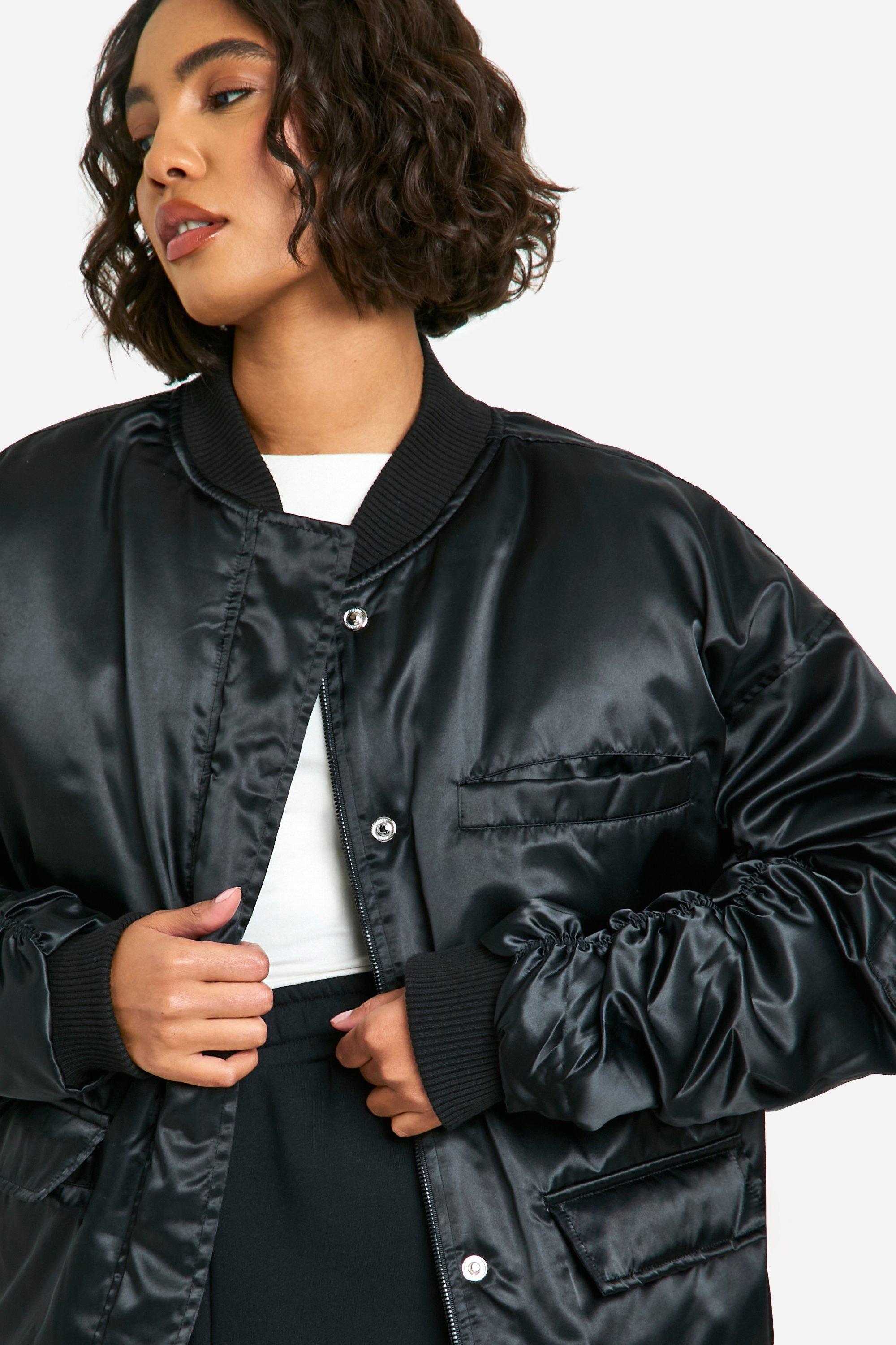 Tall bomber jacket womens sales