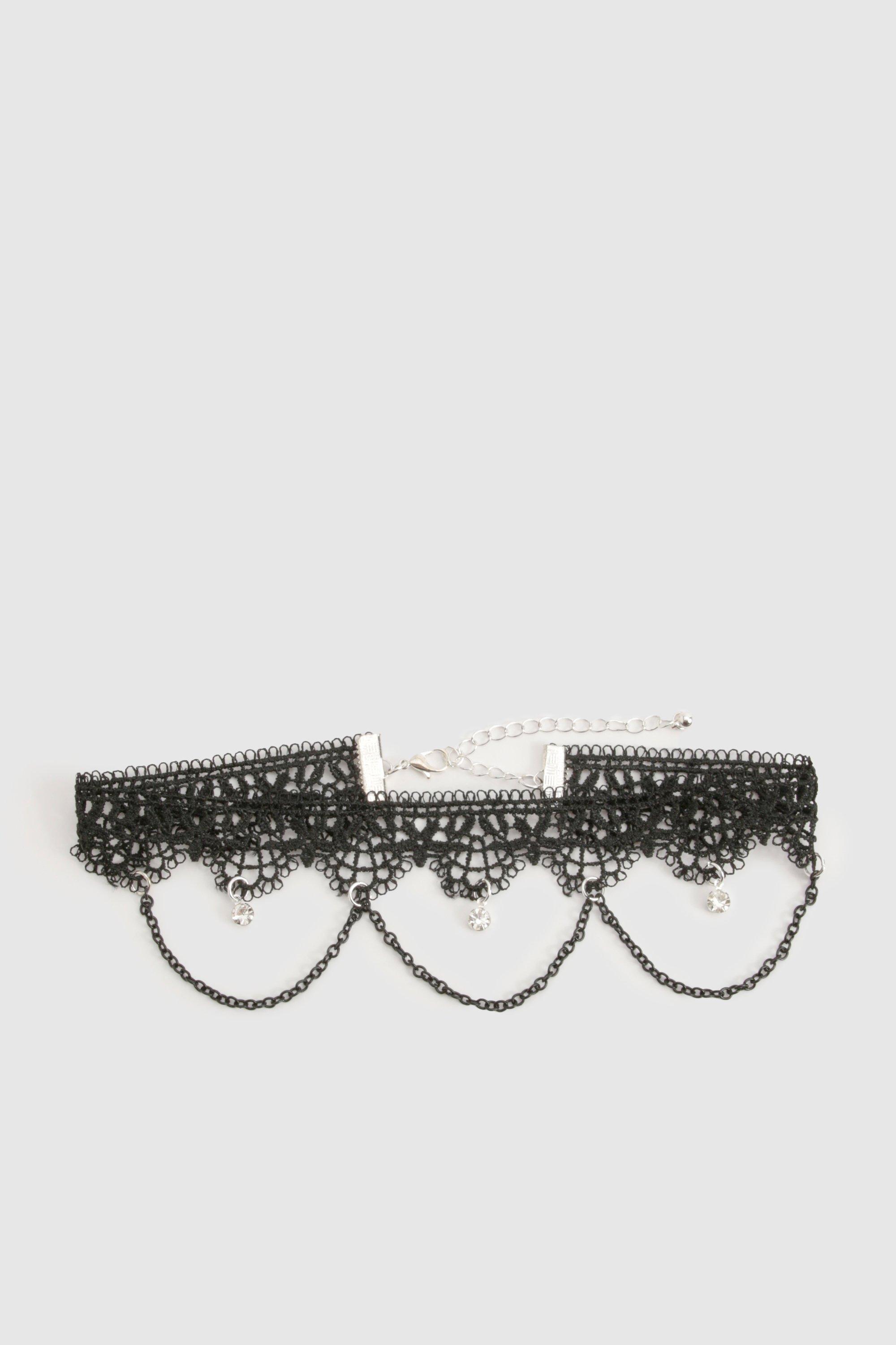 Halloween Pendant Chain Choker Necklace boohoo CA