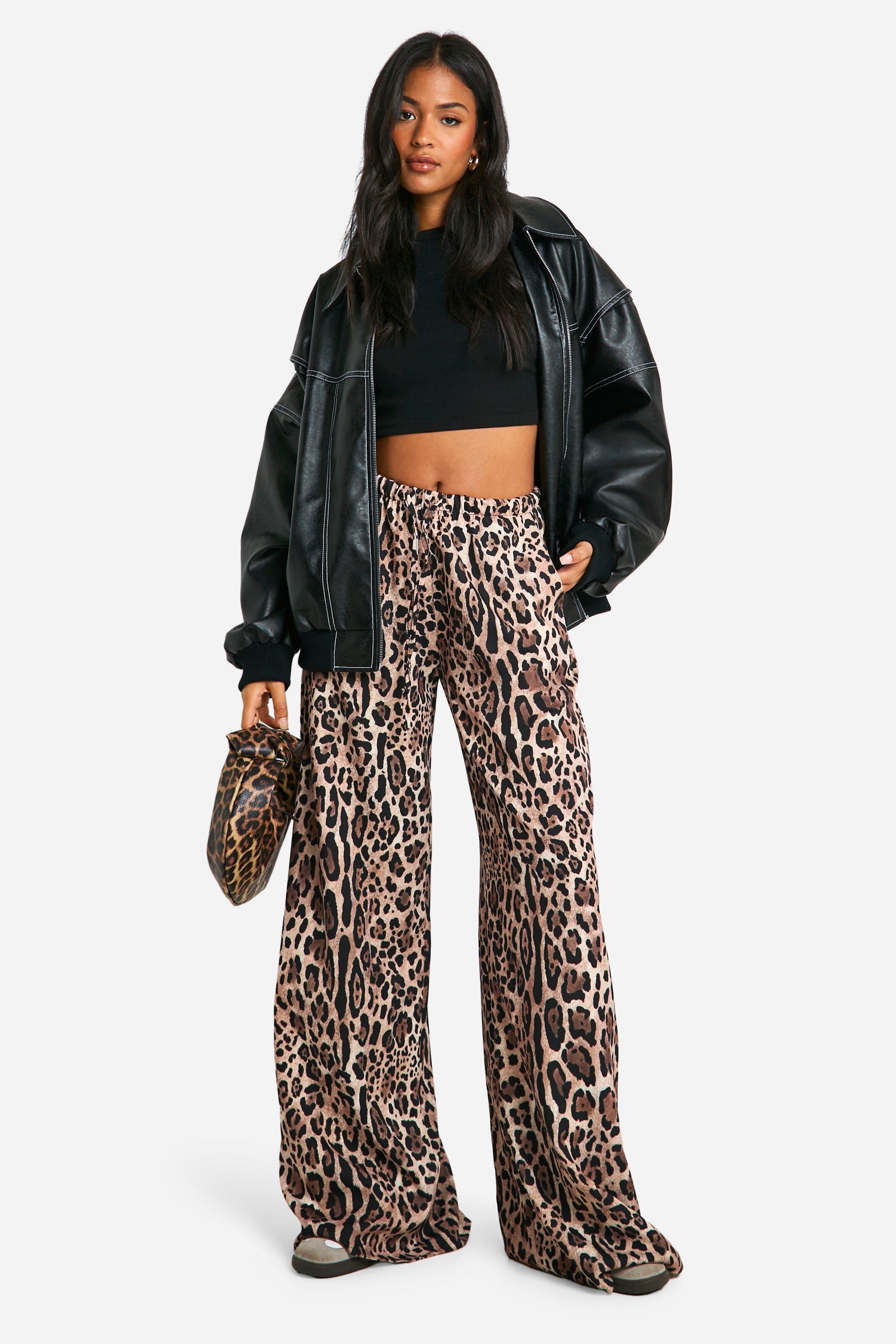 Tall Pantalon large a imprime animal boohoo FR