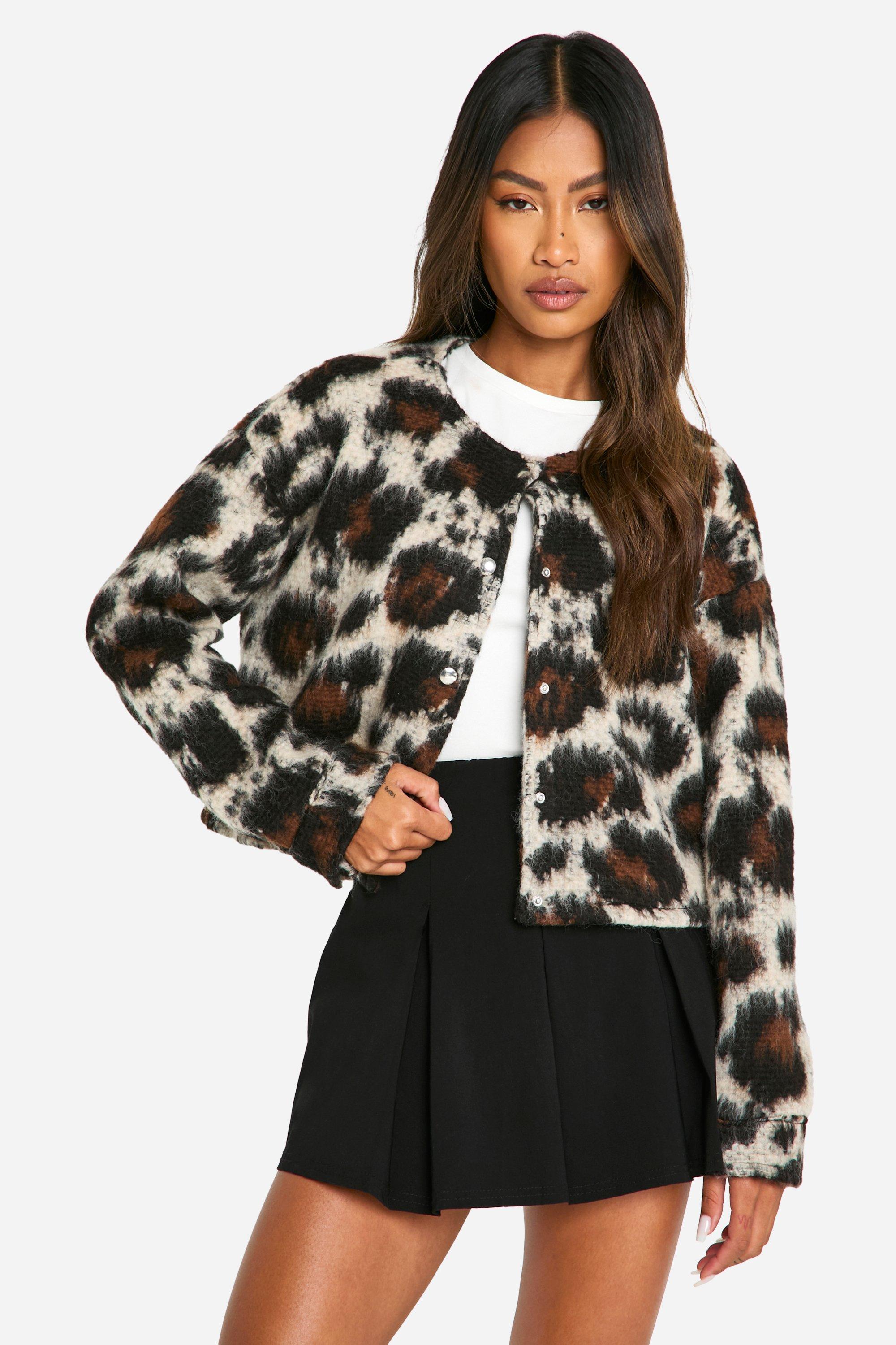 Bomber leopard shops femme