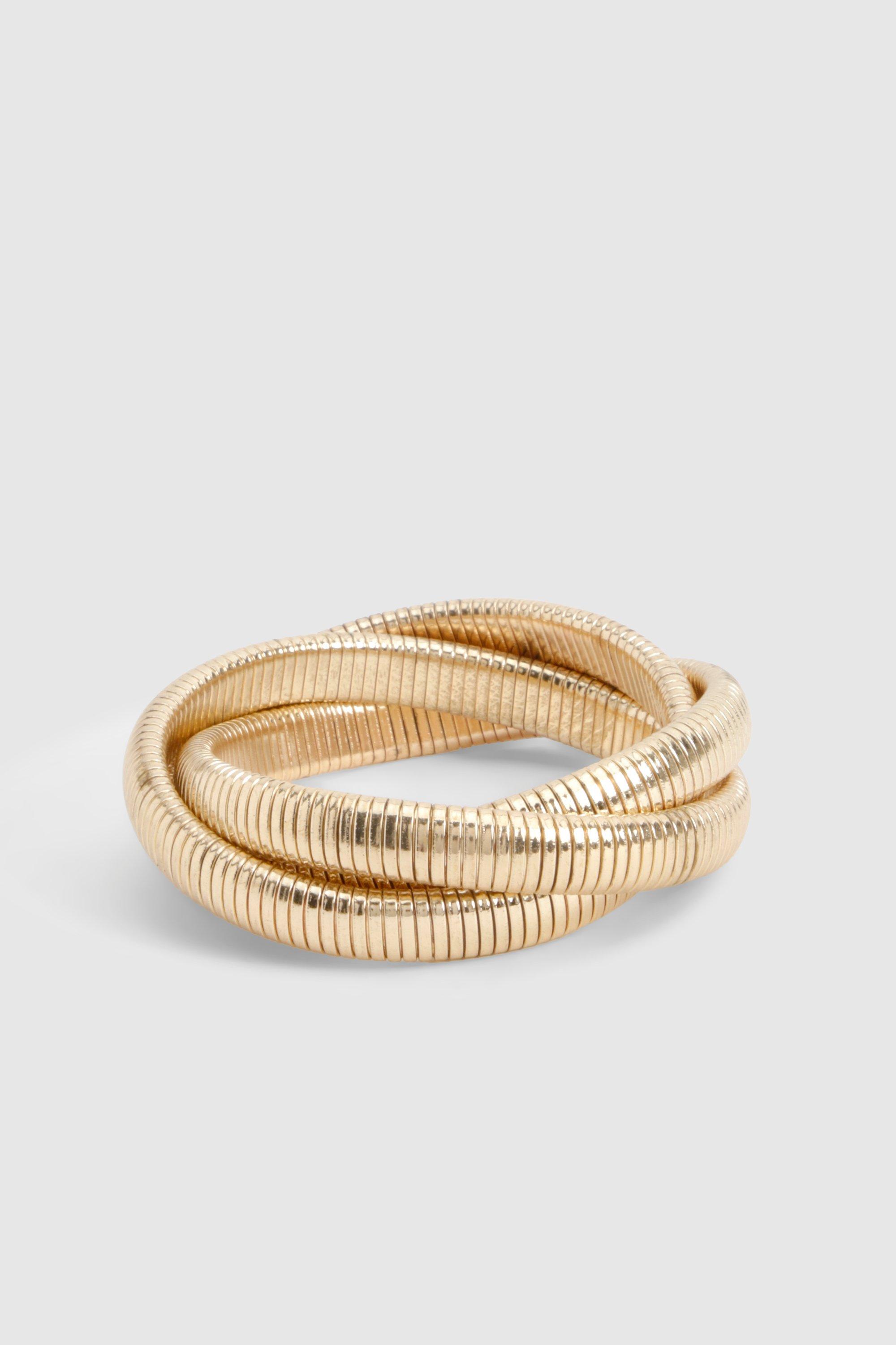 Chunky Twist Bangle | boohoo