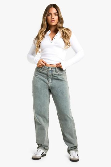 Petite Basic 28 Inch Jeans Met Rechte Pijpen light blue