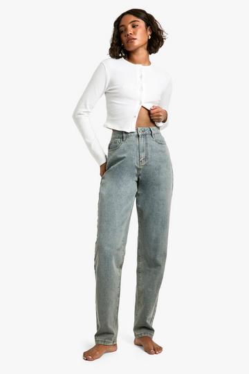 Light Brown Tall 34 Inch Basic Straight Leg Jeans