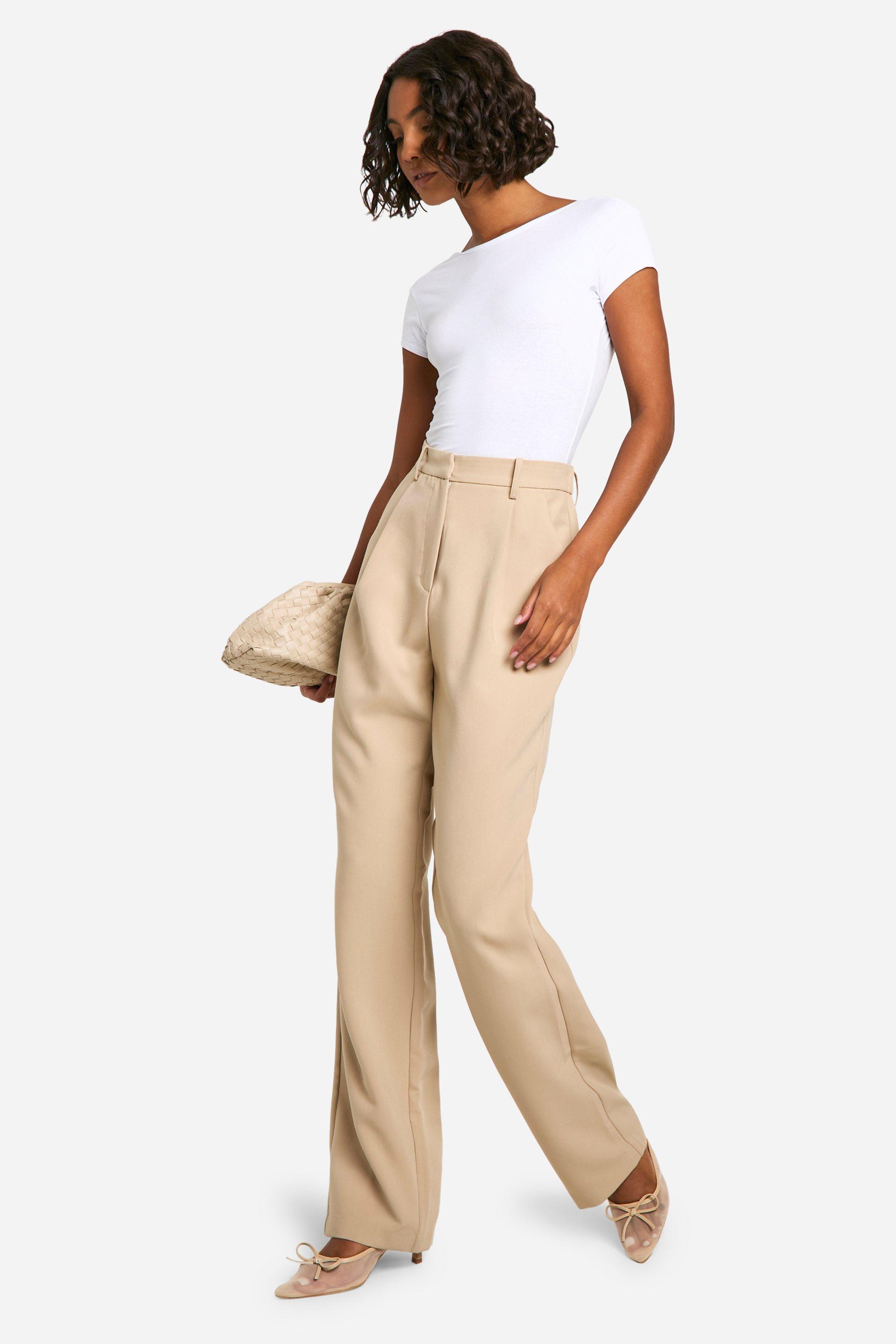 Womens dress pants straight leg sales