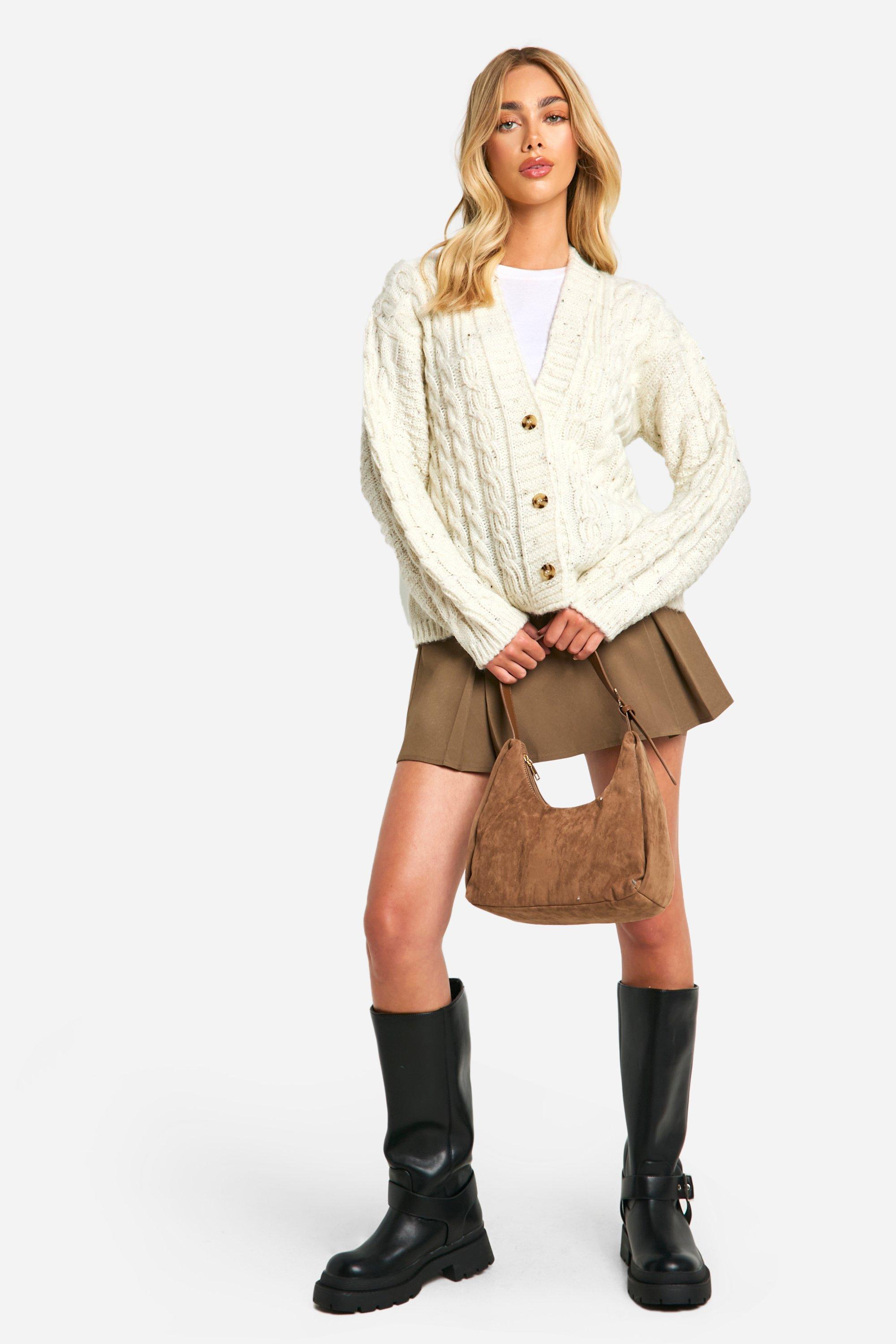 Cable Chunky Knit Button Oversized Cardigan | boohoo Cable Chunky Knit Button Oversized Cardigan | boohoo