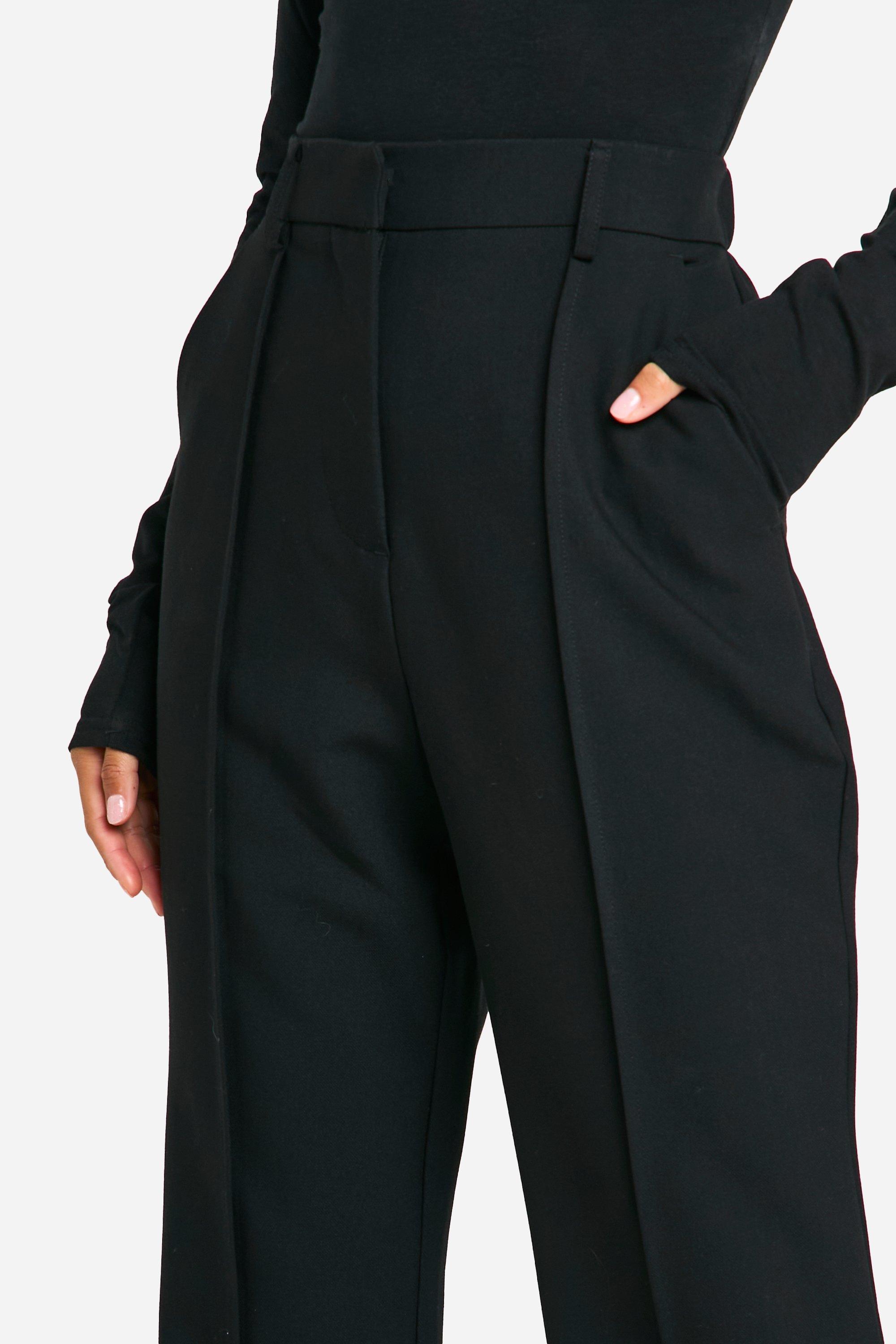 Petite Flare Leg Dress Pants | boohoo USA Petite Flare Leg Dress Pants | boohoo USA
