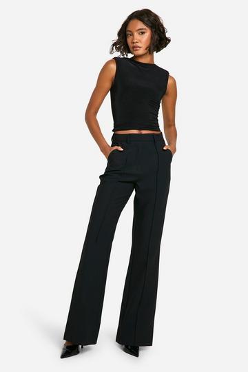 Tall Flare Leg Tailored Pants black