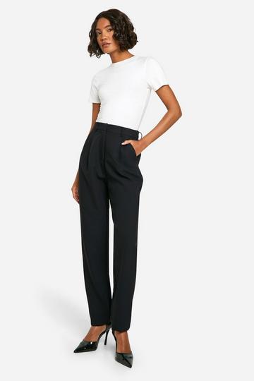 Black Tall Slim Leg Dress Pants