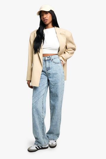 Basic Boyfriend Jeans light blue