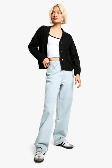 Boohoo Basics Boyfriend Jeans bleach wash