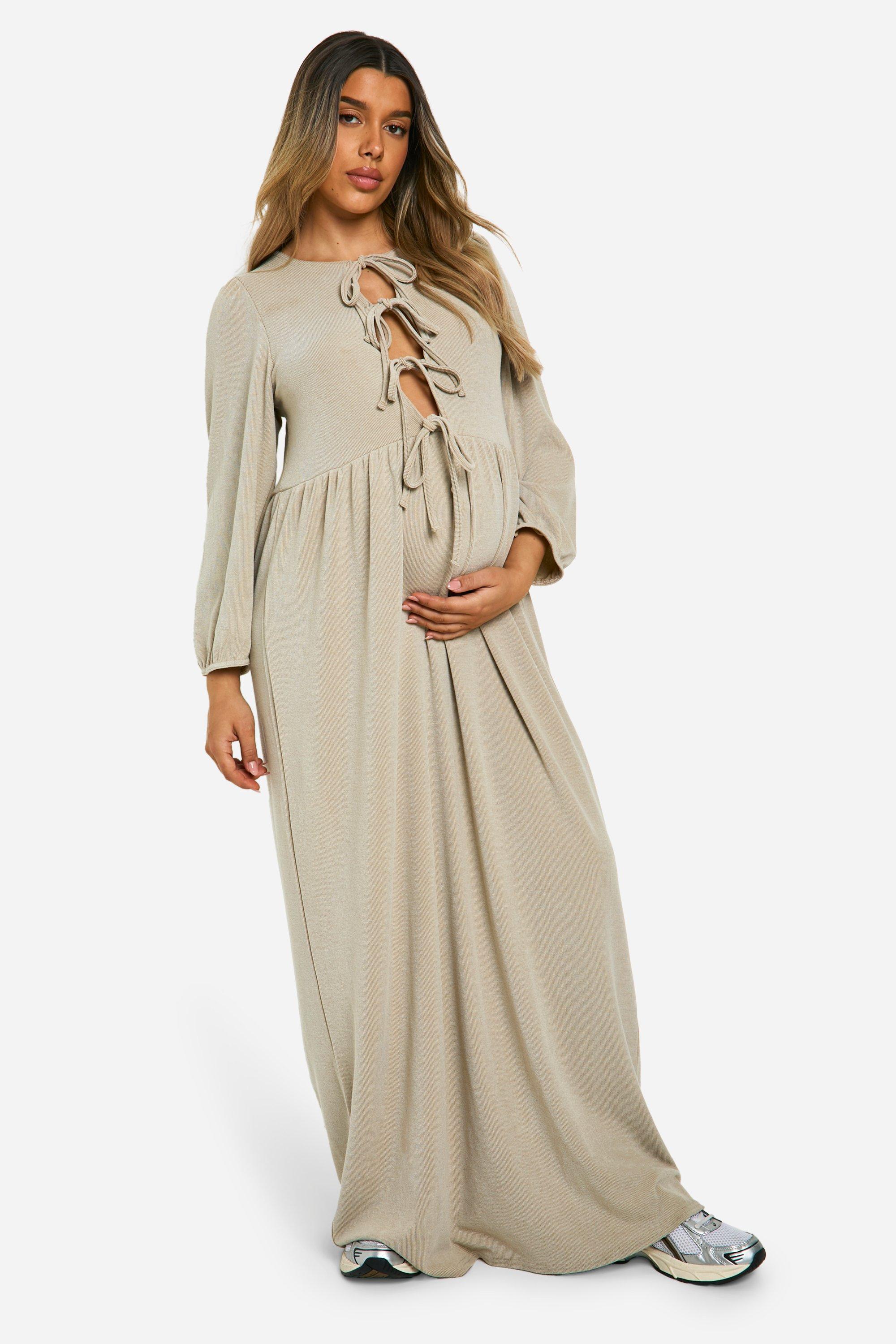 Maternity maxi dress boohoo store