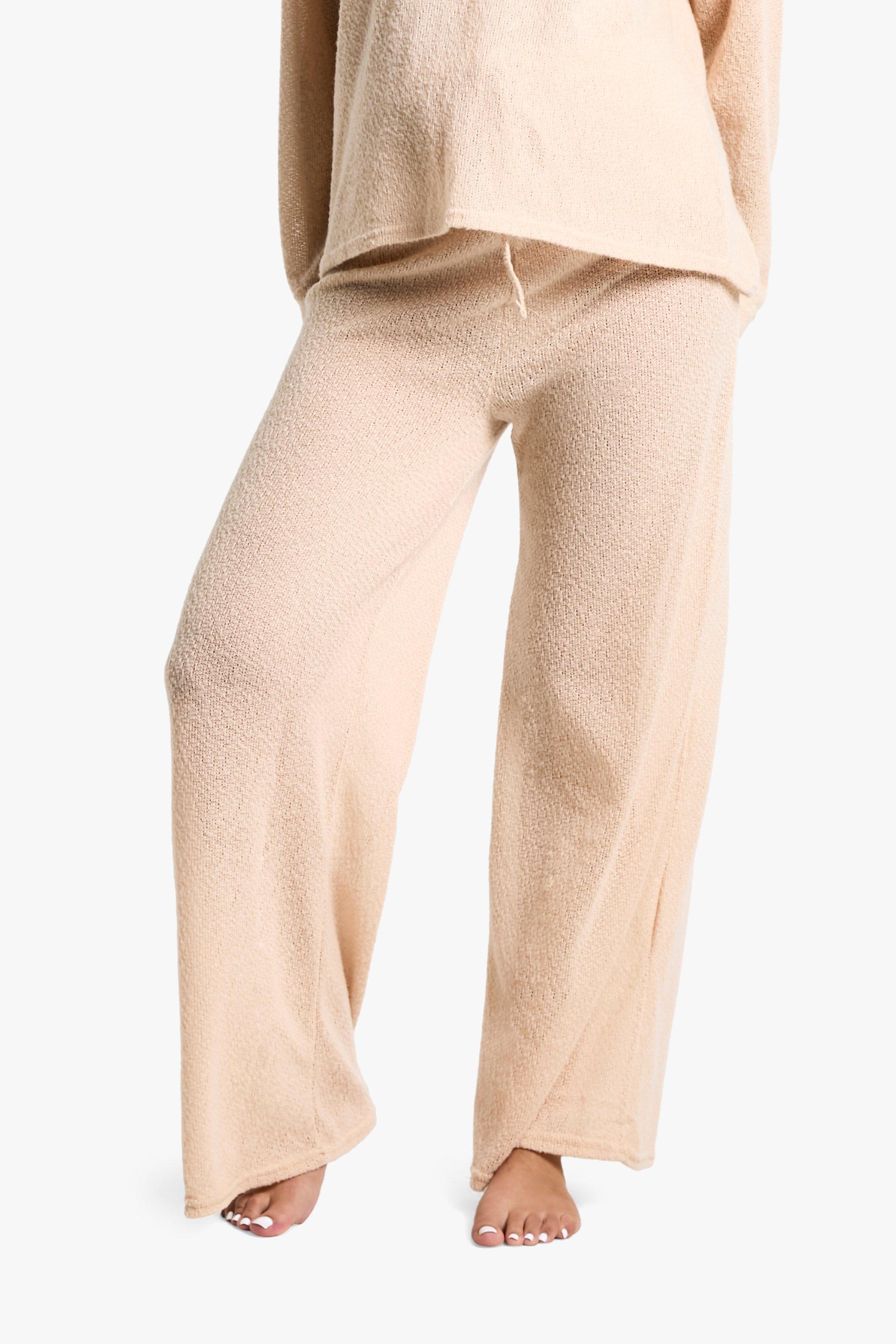 Drawstring wide leg lounge pants hotsell