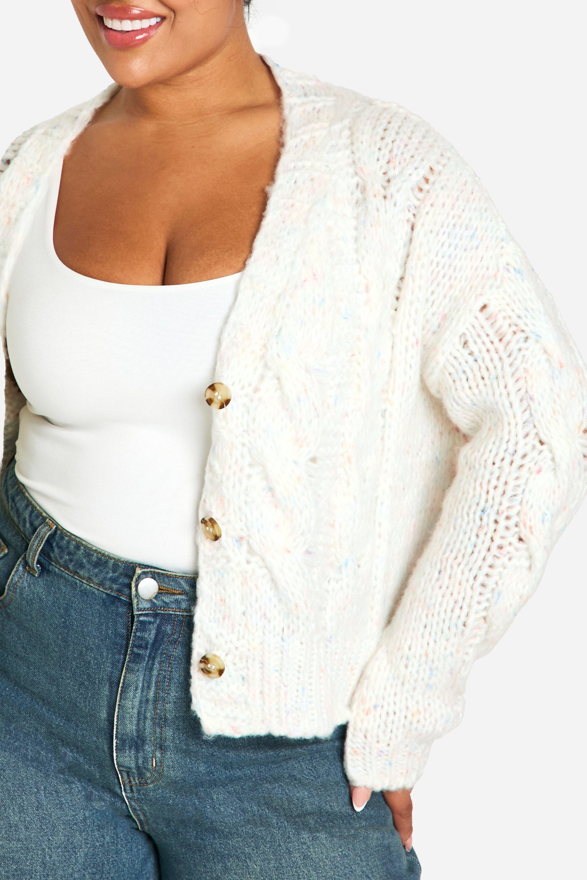 White cardigan boohoo cheap