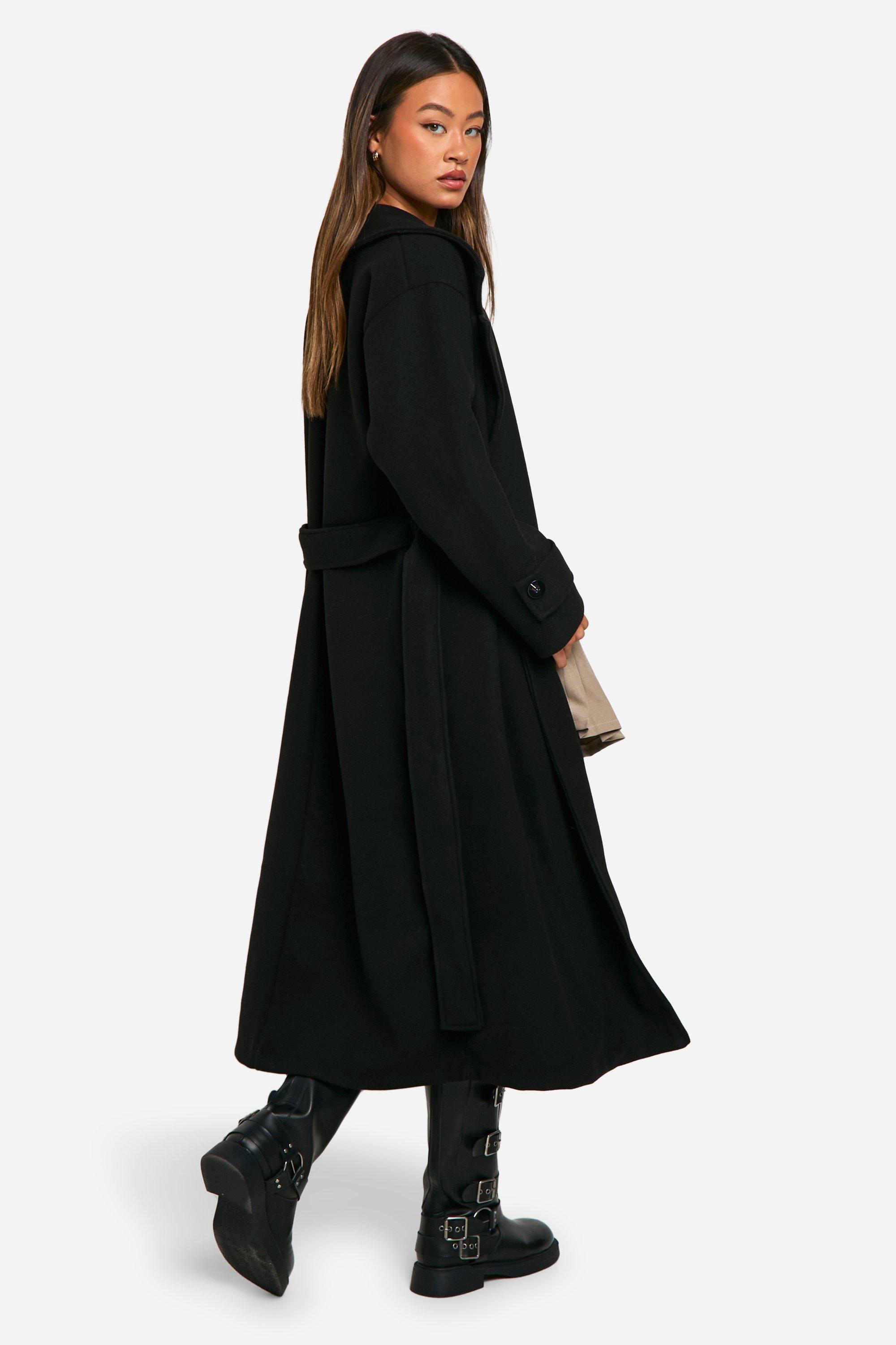 Boohoo longline coat hotsell