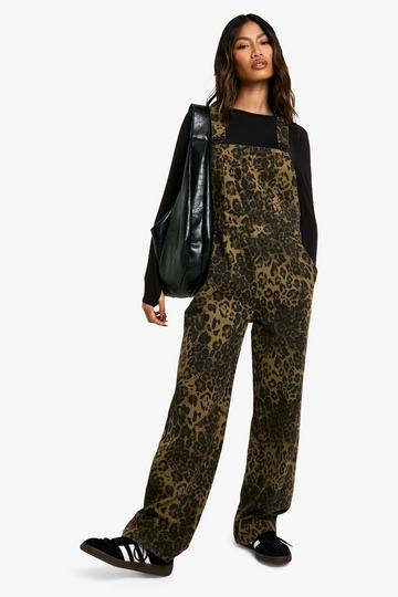 Leopard Print Dungaree leopard