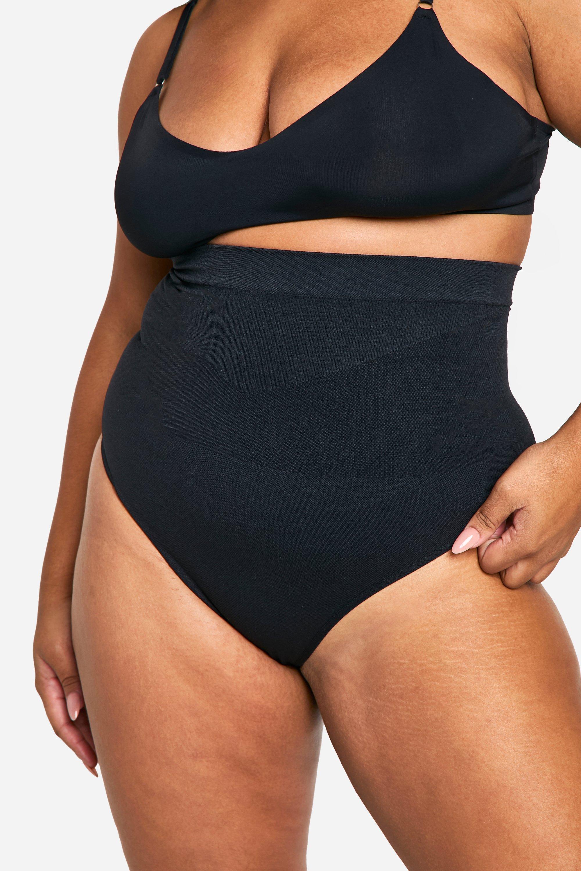 Plus High Waist Control Thong boohoo IE