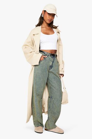 Jeans Met Ronde Pijpen vintage wash