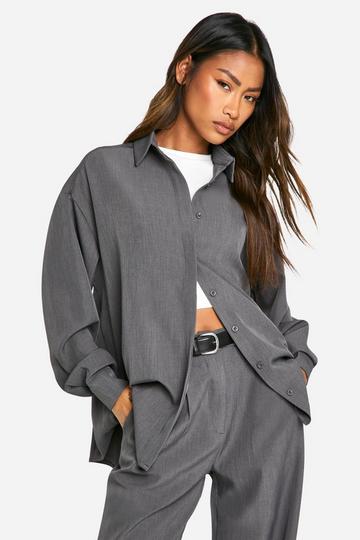 Oversized Marl Shirt grey marl