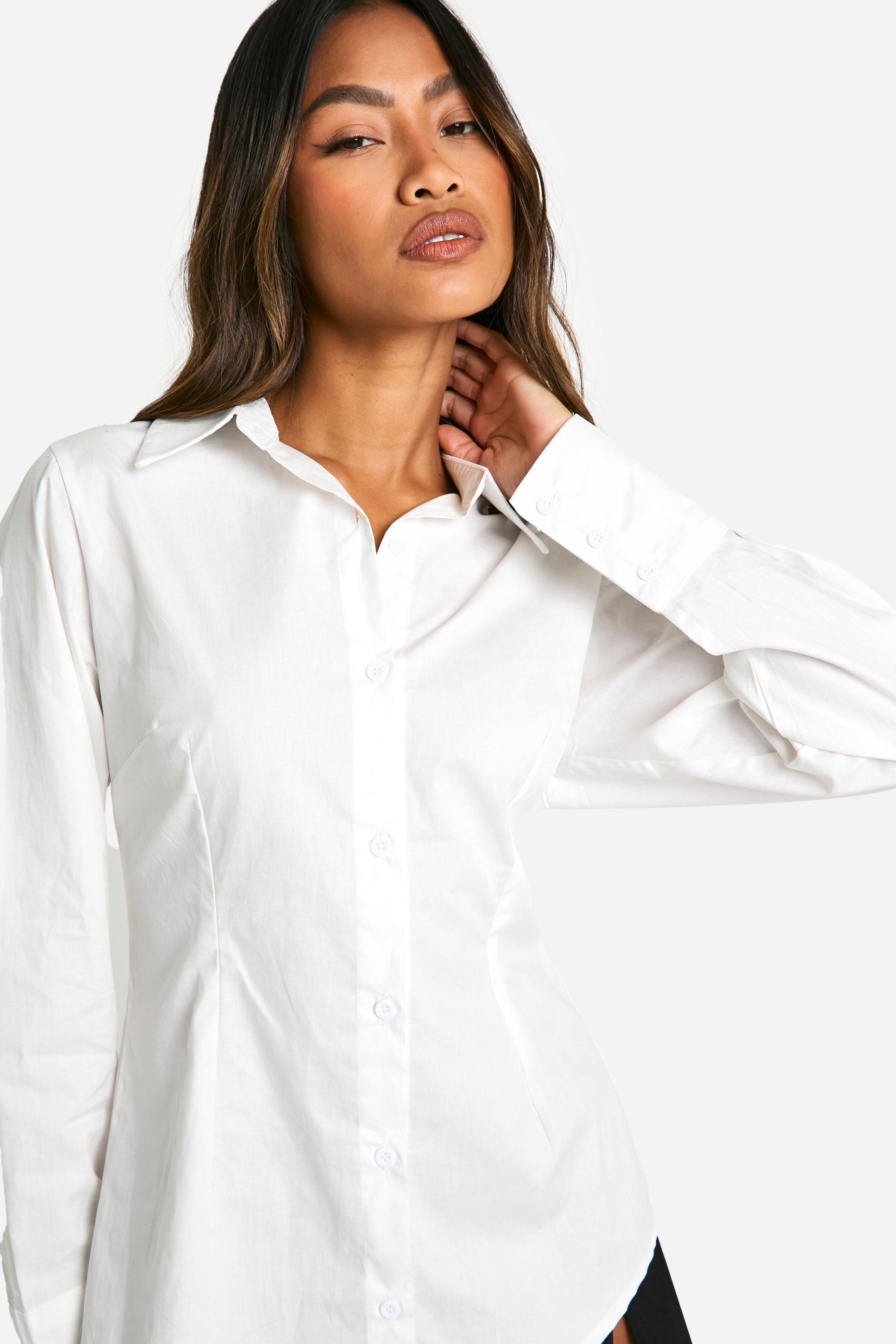 Chemise blanche nouée femme sale