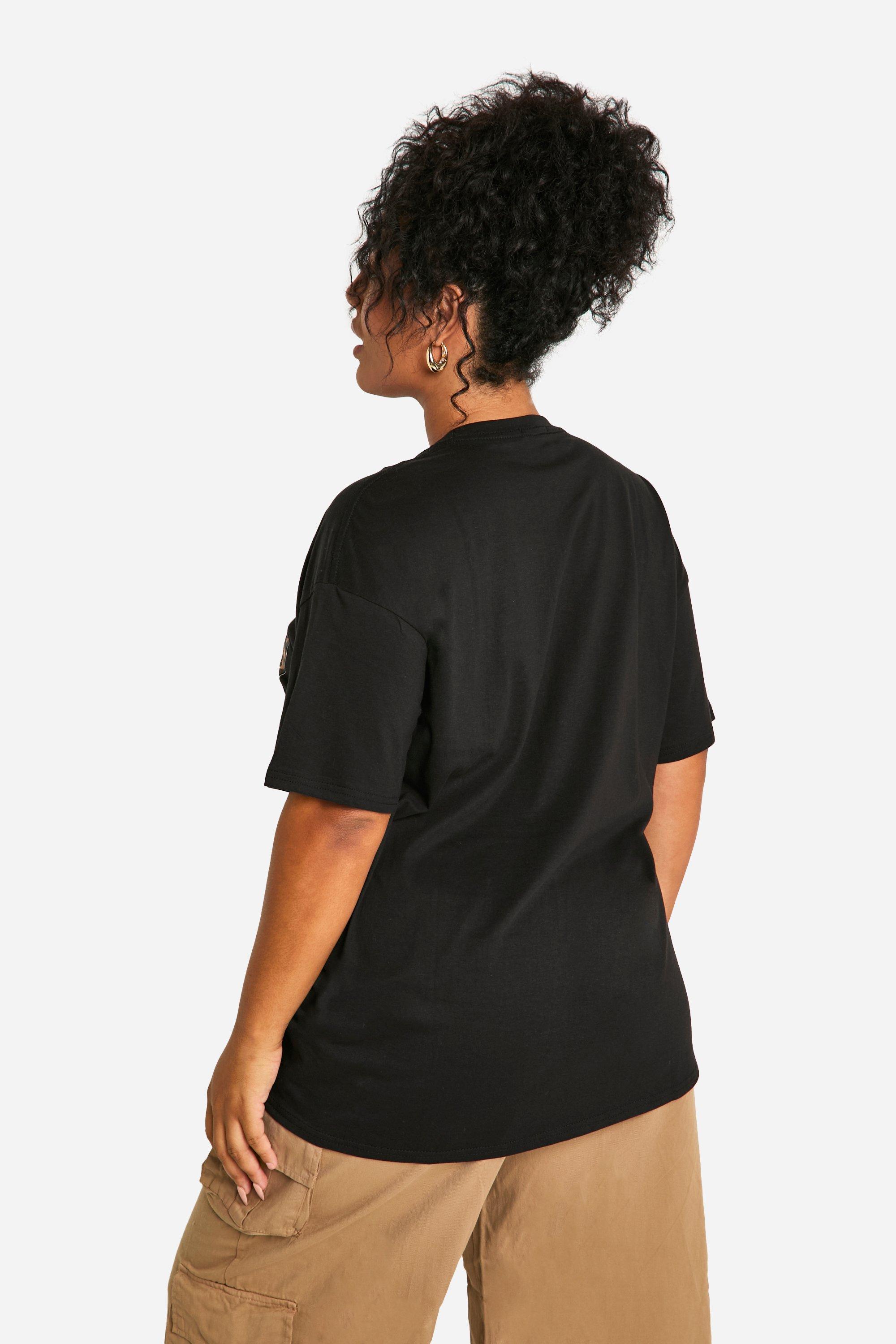 【新品】定価19,800円　INSCRIRE Belted Wide Tee Plus Leopard New York Oversized T-Shirt | boohoo