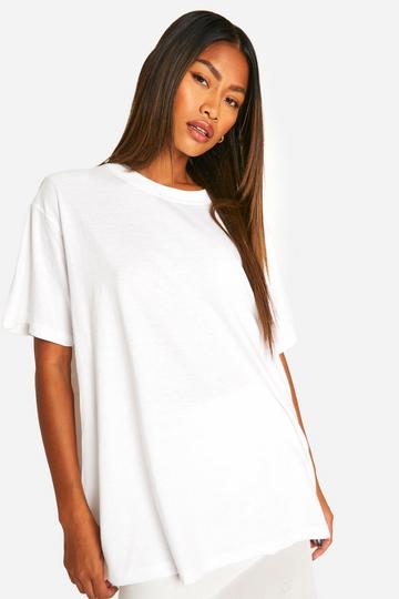 Oversized Shoulder Padded T-shirt white