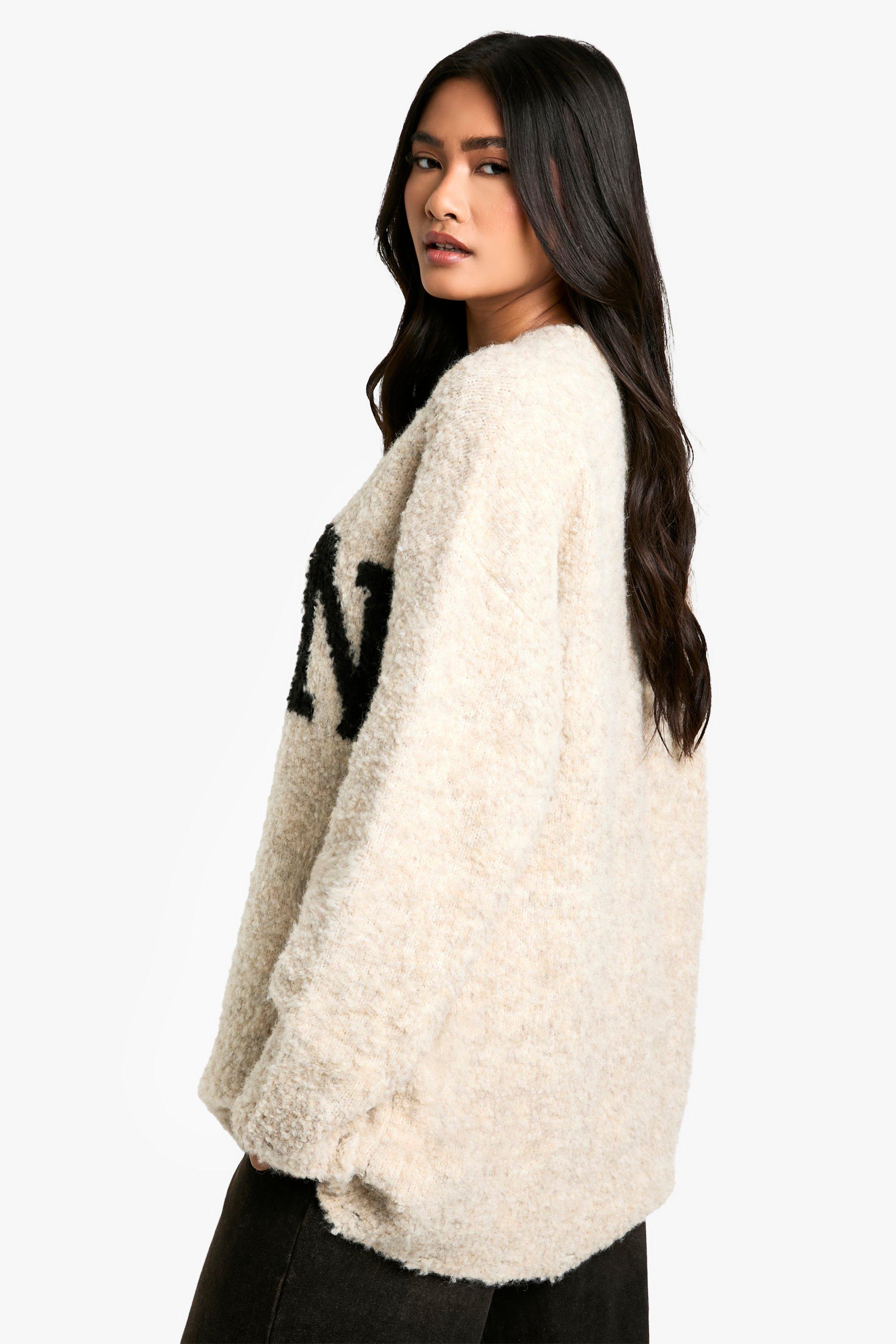 Slogan oversized jumper store