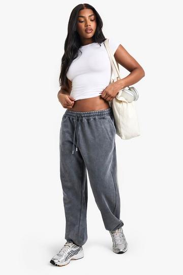 Oversized Gebleekte Joggingbroek charcoal