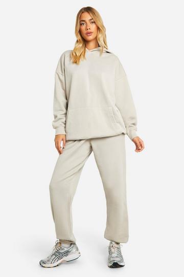 Oversized Gebleekte Joggingbroek stone